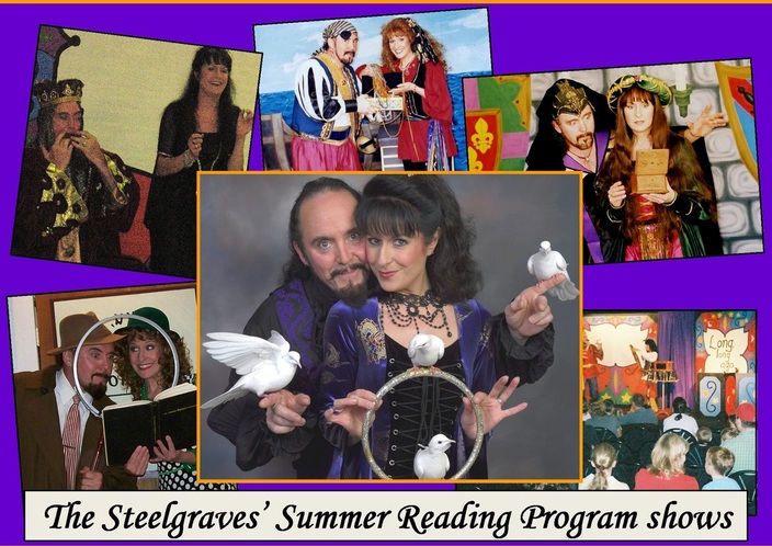 Magic Shows for Summer Library Reading Programs in Maine, New Hampshire, and Massachusetts. Performed by Magic of The Steelgraves
