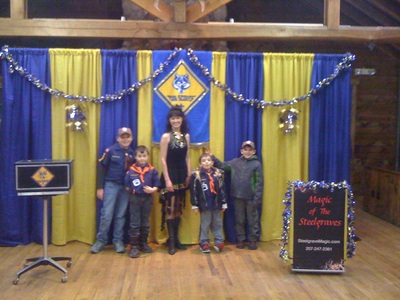 Blue and Gold Banquet magic shows for Cub Scout Packs in Maine and New Hampshire