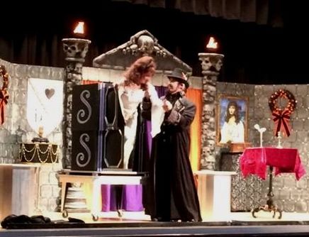 The Steelgraves perform their stage show Halloween Happenings using grand illusions